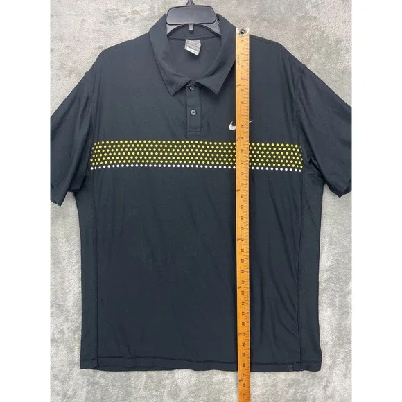 Nike Rafael Nadal 2009 US‎ Open Tennis Polo Shirt size XL Black RAFA - Picture 3 of 10